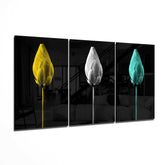Tulips Mega Glass Wall Art.